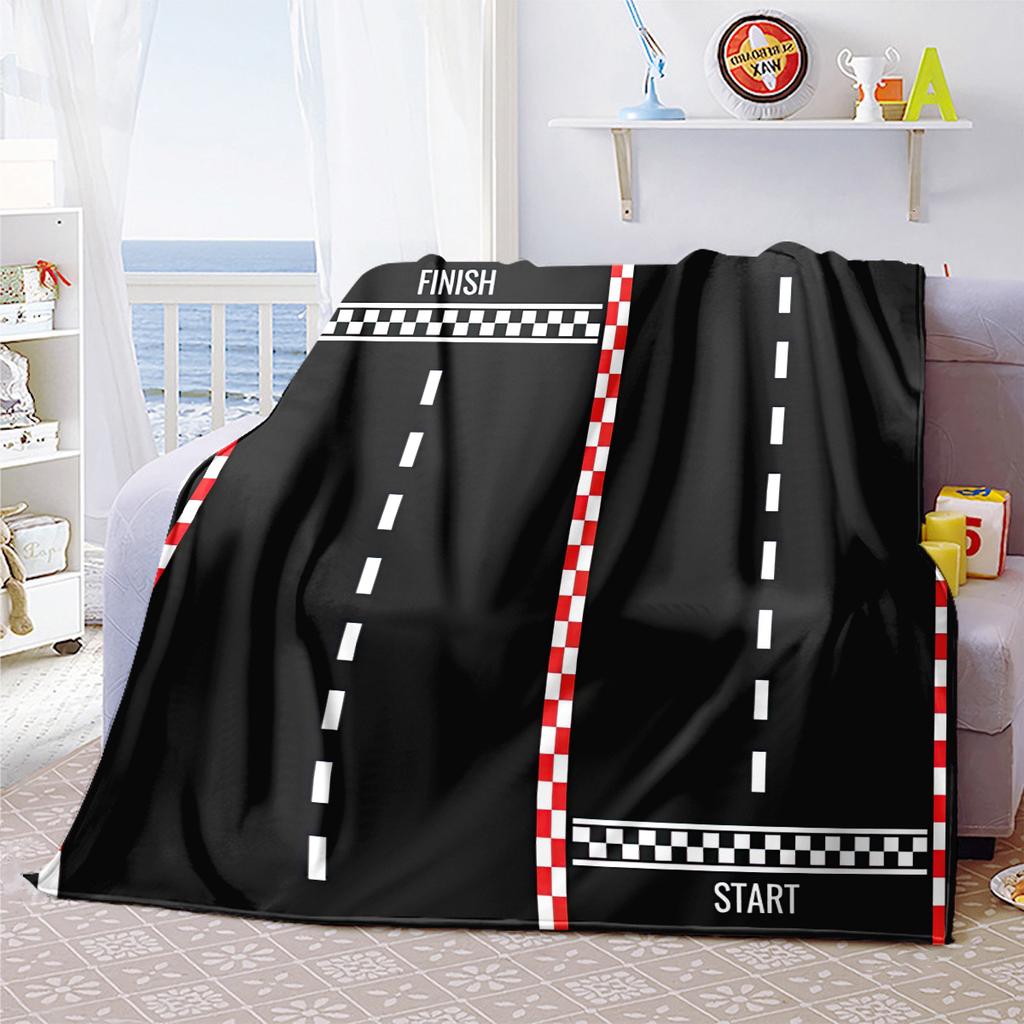 1PC racing Blanket Soft Comfortable All Seasons Suitable Sofa Office Travel Home Use Makes Great Gift