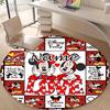 Personalized M-Mickey Round Chair Office Rug - Perfect for Mat, Office Chair & More - Ideal Gift for Birthdays and Holidays