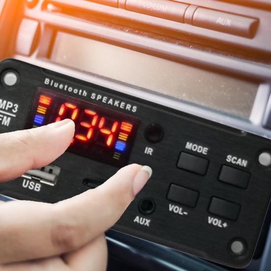 JQ-D022BT Портативная Bluetooth-прямоугольная плата с двумя декодерами, несколько режимов декодирования звука, прямоугольный Bluetooth-аудиоприемник