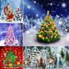 5D DIY Diamond Painting Snow Scenery Christmas Tree Cross Stitch Kits Full Round Drill Embroidery Mosaic Art Picture