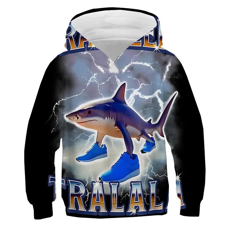 Italian Brainrot Shimpanzinni Bananini Fashion Hoodie Tralalero Tralala Sweatshirt Teen Hoodied Sports Kids Men Popular Hoodies