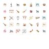 35pcs-100pcs Colorful Stickers Cartoon Teacher Reward Stickers Stationery Stickers For Laptop Luggage Scrapbook Diary DIY