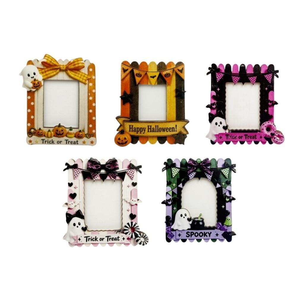 Pumpkin Picture Frame Ornaments Bat Photo Display Holders Halloween Photo Frame Living Room