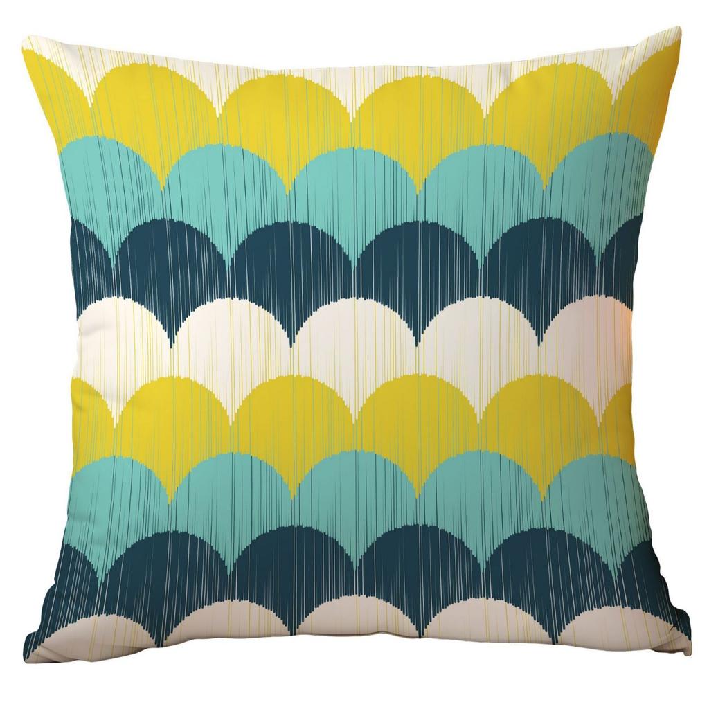 Polyester Colorful Geometric Pillow Case Combination Home Sofa Cushion Pillow Case