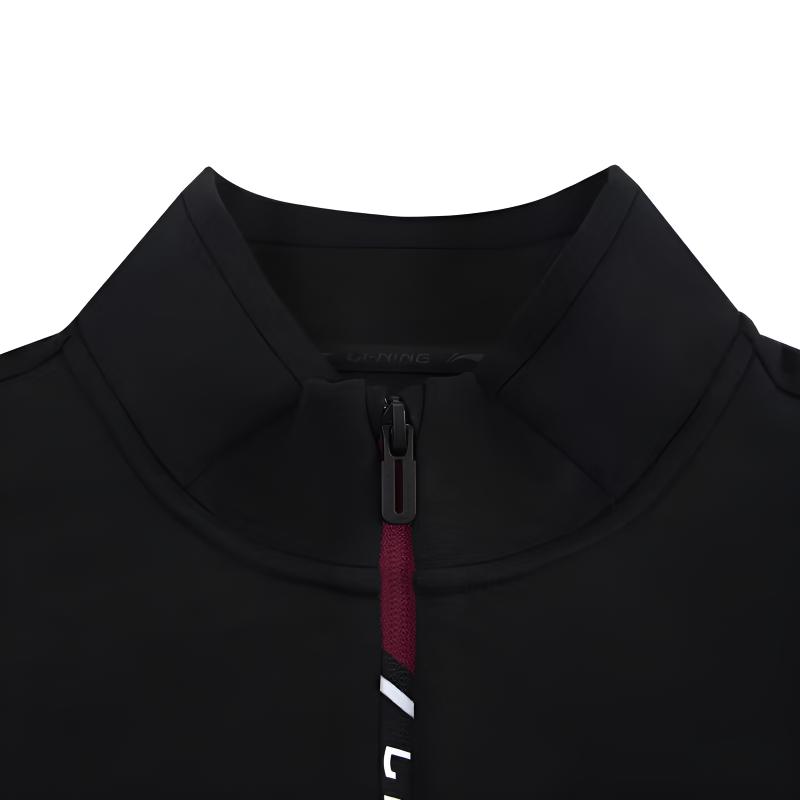 Li Ning Минималистичный Цветной Блок Модный Свободный Хлопковый Удобный Универсальный Кардиган на Молнии с Воротником-стойкой Повседневный Спортивный Костюм AWDVB03-2+AKLUB85-1