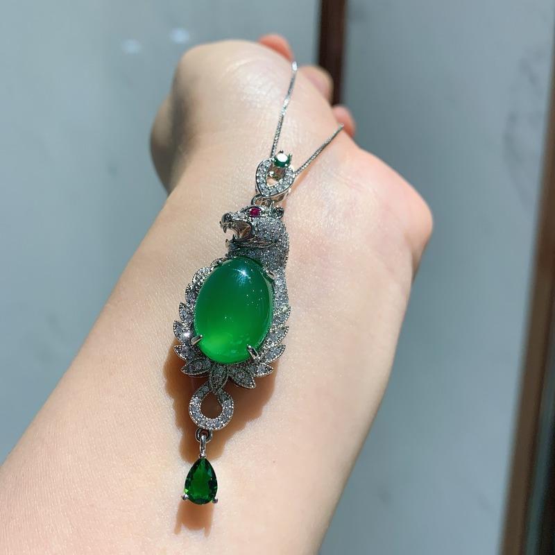 Sace Gems Классический медный сплав Циркон женский кулон ожерелье модный подарок