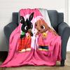 1Pc Bunny Elephant Friends Blanket For Couch Bed Plush Cozy Fuzzy Blanket Super Soft Warm Blankets For Fall And Winter 091811