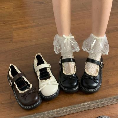 Модная Новая Роскошная Женская Маленькая Кожаная Обувь Модная Универсальная Японская Обувь Ле Фу на Толстой Подошве Студенческая Повседневная Обувь Мэри Чжэнь Балетки