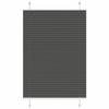 VidaXL Store Plissé Noir 90x100 Cm Largeur Du Tissu 89,4 Cm Polyester, Window Pleated Blind, Accordion Blind, Blind 4015124