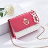 New Chain Girl Shoulder Bag Korean Contrasting Girl Crossbody Bag Fashionable Sequins Decorated Exquisite Pendant Sewing Thread