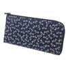 Inden Long Wallet Bundle A Zipper Deerskin Navy X White Lacquer Dragonfly Pattern [Indenya] L-shaped 2315-14-008
