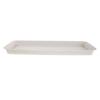 Rectangular Plant Pot Saucer Tray 19x8 Inch Thick Resin Drainage Drip Tray for Indoor Outdoor Flower Pots Bonsai Garden Water