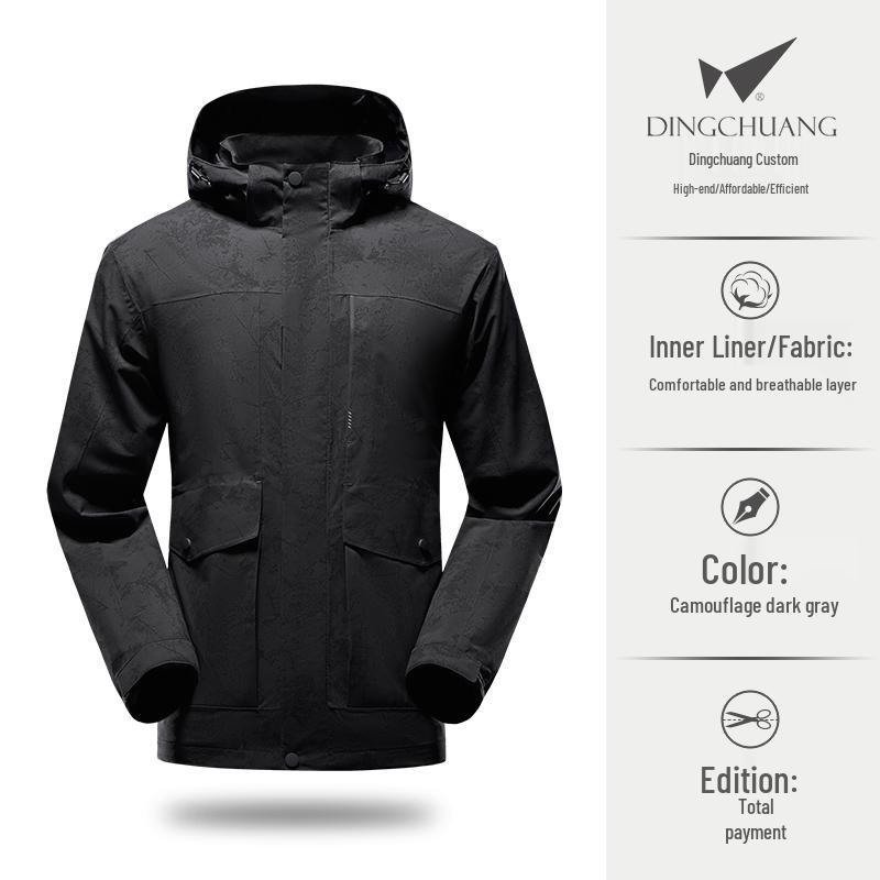 Ветровка с капюшоном и вышивкой для Toyota Honda, рабочая одежда для улицы - Легкая куртка на молнии