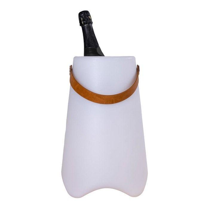 Bristol White Rechargeable Wine Cooler Lamp.
