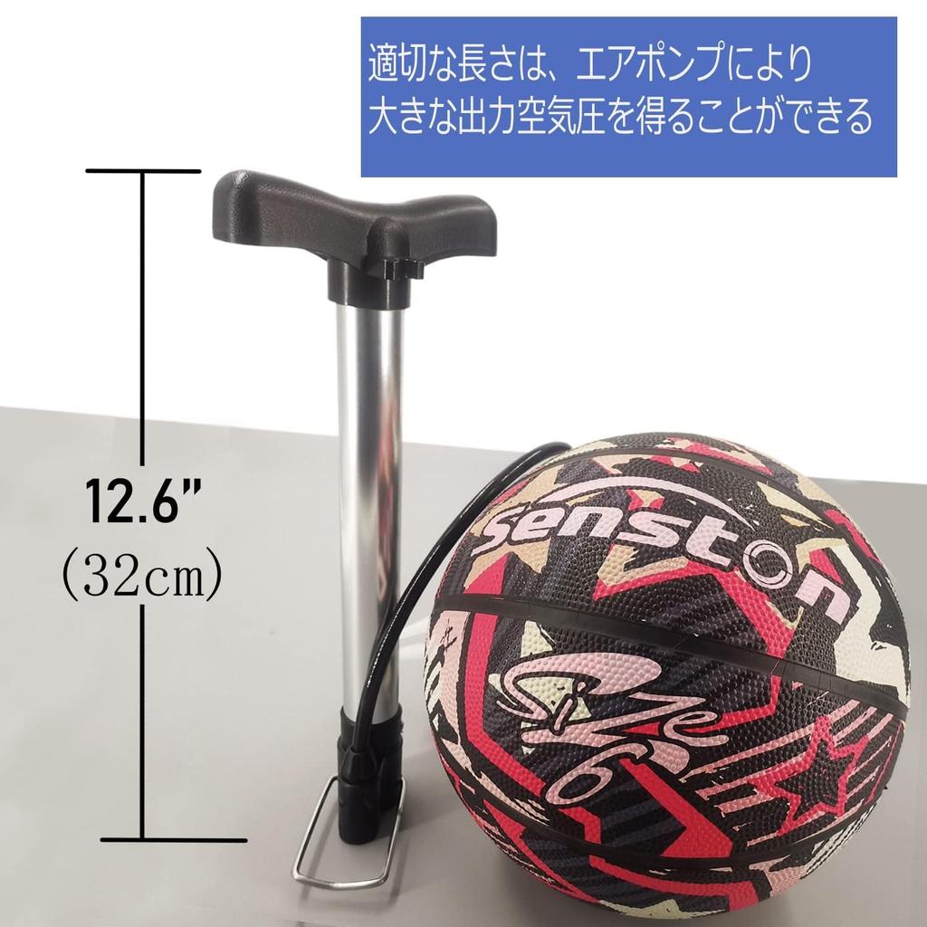 Senston Inflator Air Lightweight and Compact Multifunctional Inflator Pump Compatible with Soccer Needle, - Bicycles, Basketballs, Balls, etc.