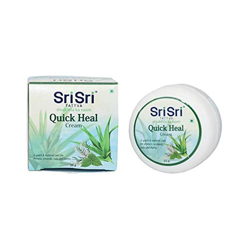 Sri Sri Tattva Крем Quick Heal 25 г X Упаковка из 3 шт. | Травяной увлажняющий и успокаивающий бальзам для ежедневного ухода