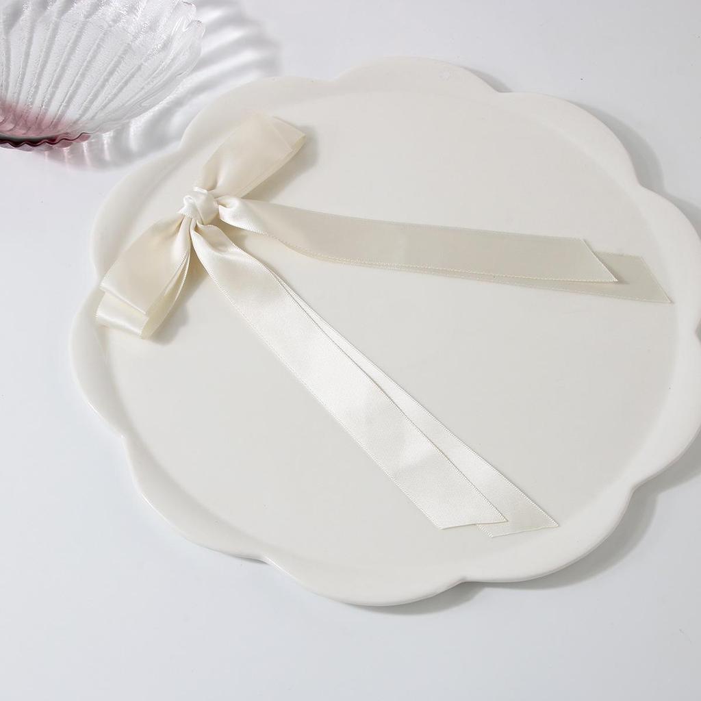 Заколка-уточка с бантом в балетном стиле 4 см: Дофаминовый Сладкий Плетеный Аксессуар для Волос