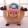 35cm  Chopper Plush Toy Cute Round Hand Pocket Pillow Reindeer Stuffed Plushie Soft Kawaii Hugging Cushion Gift