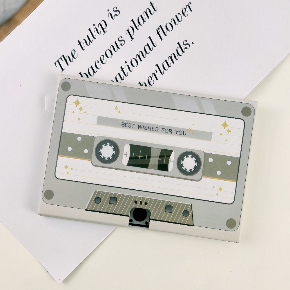 Стильная кассета с записью сообщений, уникальная звуковая поздравительная открытка, подарок на годовщину