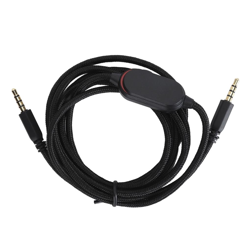 Earphone Cable 1.6m Versatile Lossless Sound Quality Earphone Wire with Microphone Replacement for Alienvvare AW720H