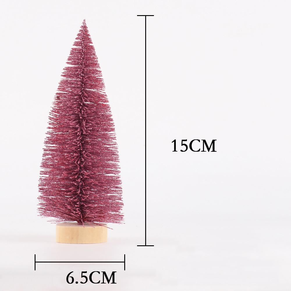 15/25cm Mini Christmas Tree Fake Pine Trees DIY Photo Prop for Home Decoration 2025 New Year Gift DIY Craft Desktop Xmas Decor