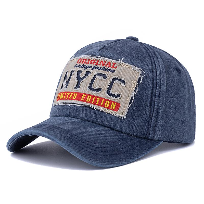 Новая унисекс стираный хлопок винтажная бейсболка NYCC вышитые буквы уличный спорт папа кепка для мужчин и женщин