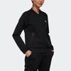 Adidas Bomber Knit Training Windbreaker Jacket Women Outerwear Black DW4568