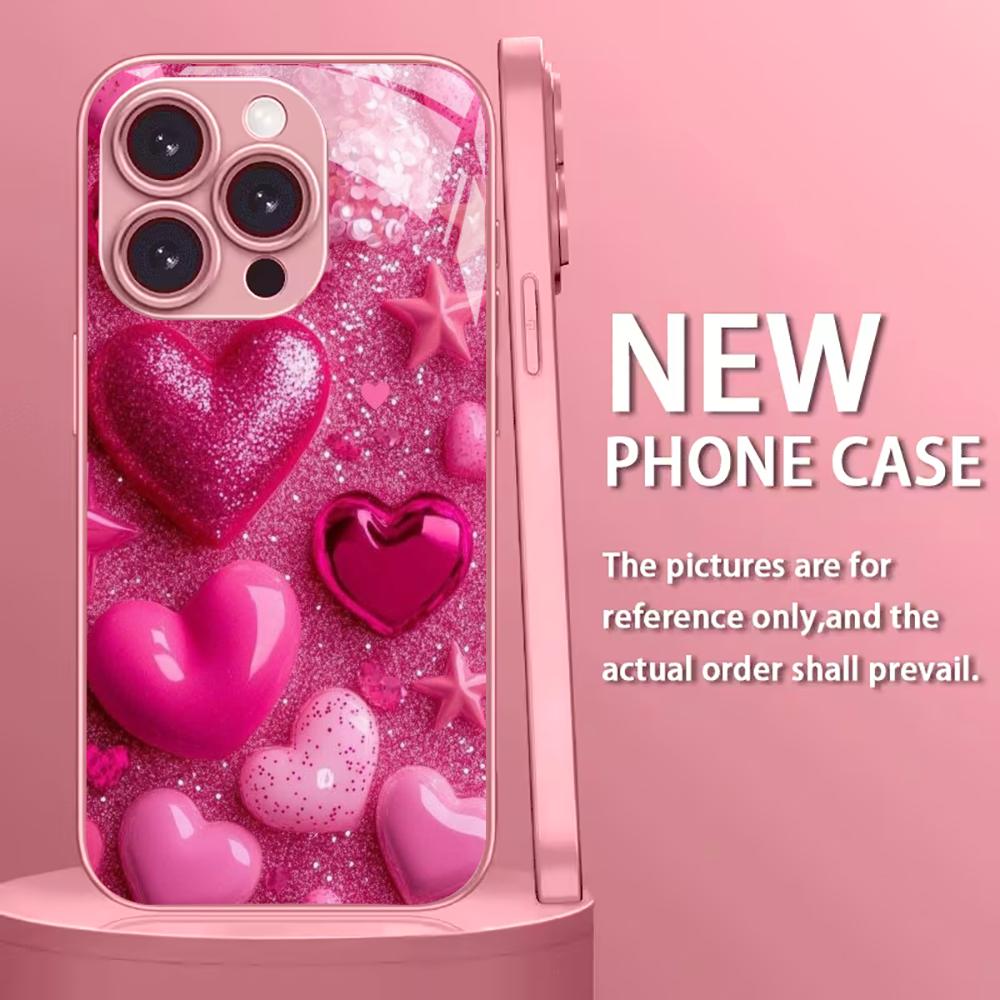 Красочный гальванизированный стеклянный чехол для телефона iPhone 17 16 15 14 13 12 11 Pro Max Plus 16E 17Air