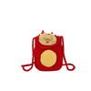 Adorable Girl's Dragon Year Mini Crossbody Bag Cute Knitted Coin Purse For Kids