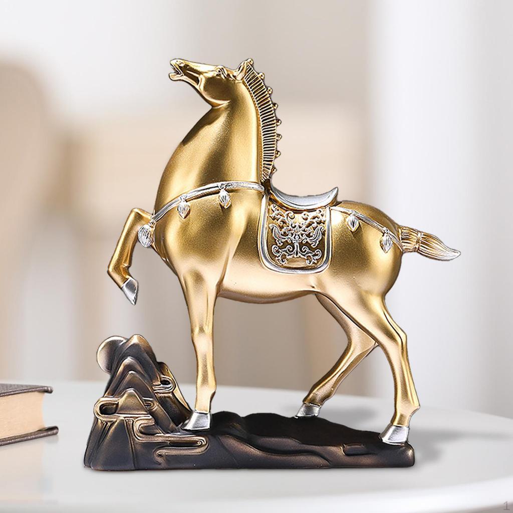 Расписанная вручную скульптура лошади, центральное украшение стола 25x7x26.5см