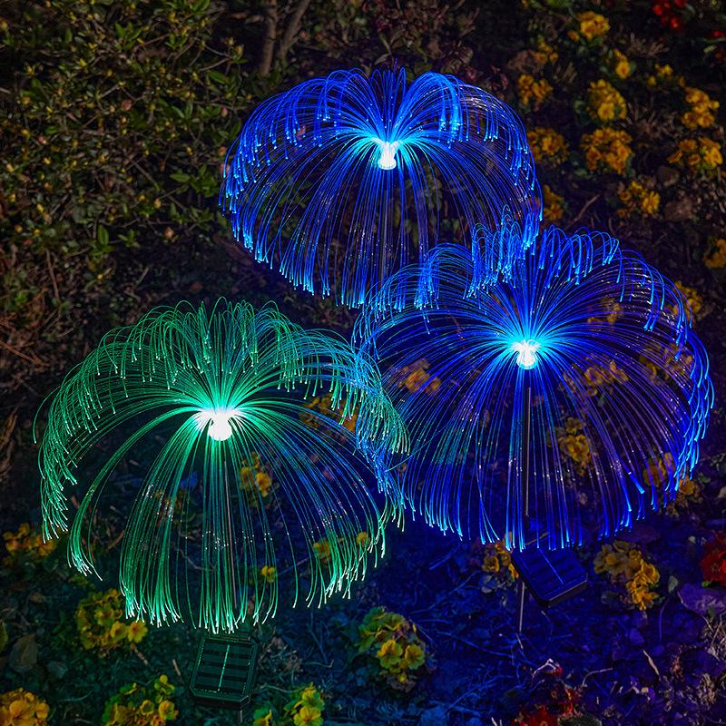 Светодиодные солнечные светильники в виде медуз для сада, водонепроницаемые рождественские украшения для двора, балкона, газона, работающие на солнечной энергии, светильники для цветов