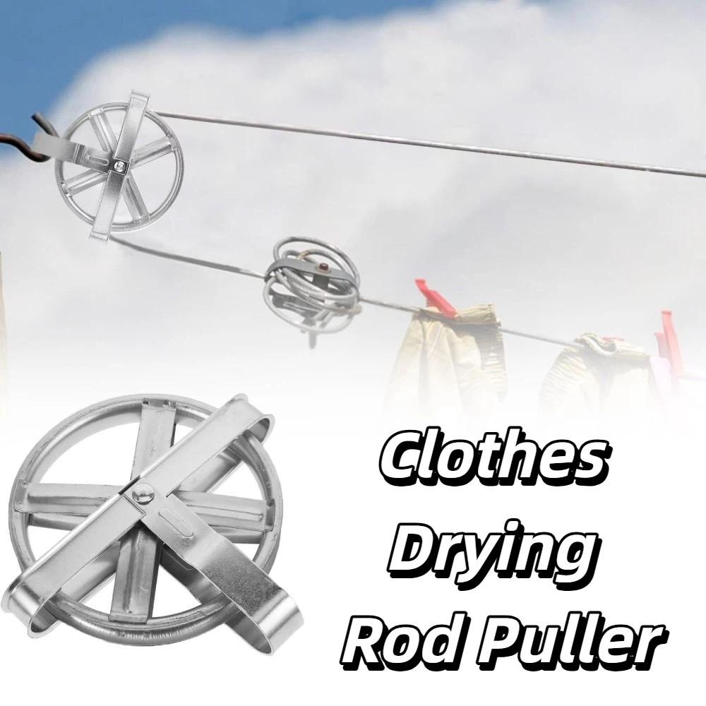 Weatherproof Metal Clothesline Pulley Reusable Clothes Hanging Rope Outdoor Laundry Line