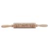 Rolling Pin Wooden Christmas Print Dough Roller Kitchen Tool for Pastries Pizza Biscuits Baking