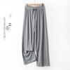 Women's Spring/Summer Ice Silk Wide-Leg Pants: High Waist, Slim Fit, Anti-Mosquito, Cool & Stylish