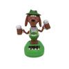 Solar Powered Dancing Beer Dog Car Ornament Office Decor Kids Gift Swing Dance Toy