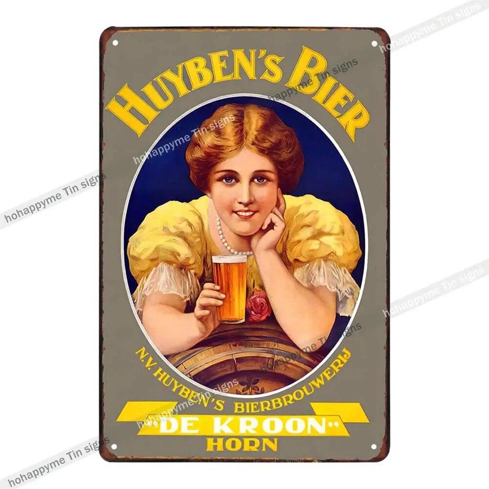 Эльф Пиво Винтаж Металлические Вывески Тарелки Декор Для Бар Паб Клуб Кафе Плакат Наклейки На Стены Главная Гостиная Украшения Доска 20x30 см