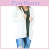Элегантный женский кардиган с рукавами, свободный длинный модный повседневный вязаный свитер