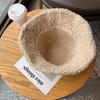 Double Sided Lamb Velvet Pot Hat Men Autumn and Winter New Hat Women Korean Corduroy Fisherman Hat Warmth Thickened Bucket