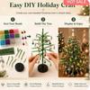 Мини Настольный DIY Набор для изготовления Рождественской елки из бусин, Ручная работа, Праздничный декор из стеклянных бусин со световой гирляндой