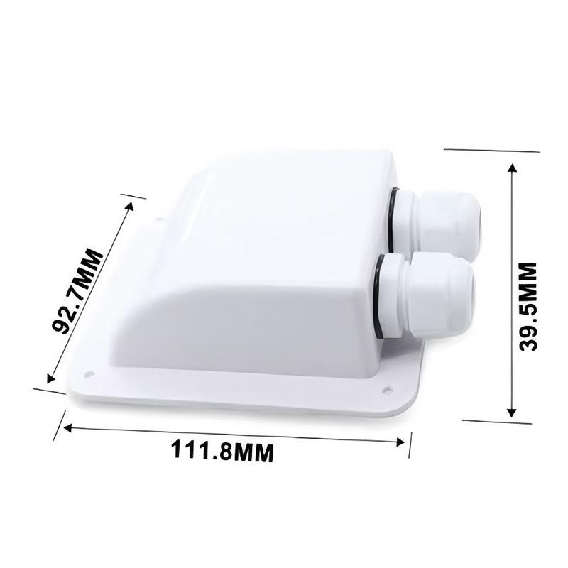 Двойной кабельный ввод Сальник для солнечной панели Крышный кабельный ввод Сальник Кабель Автодом Отверстие Автодом РВ Яхта Автомобильные аксессуары