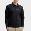 Fila Comfortable Knitted Long Sleeve Polo Shirt Men Tops Black F11M513206F-BK