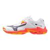 Mizuno Кроссовки унисекс Wave Lightning Z8 Daybreaker Pack Белые Огненно-коралловые Цитрусовые V1GA240098