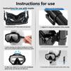 Dry Snorkel Set Diving Mask For Adults Tempered Glass Professional Panoramic Snorkeling Gear Swimming Training Snorkel Kit