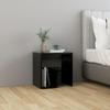 VidaXL Bedside Table Black 40x30x40 Cm Chipboard.