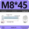 Оцинкованный шестигранный болт класса прочности 8.8, Высокопрочный M4-M30