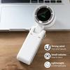 Портативный мини-вентилятор 3600 мАч, перезаряжаемая батарея, USB-вентилятор, складной ручной вентилятор, турбо-вентилятор без лопастей, 5 скоростей, для улицы