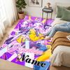 Custom Name Dark Warrior Living Room Non-Slip Area Rug Soft Carpet for Bedroom Kids Playroom Sofa Office Home Decor Doormat