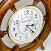 Настенные часы Time | Морской пиратский штурвал | Премиальный ремесленный подарок (18 дюймов)