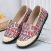 Spring and Summer Old Beijing Cloth Shoes for Women Breathable Linen Fisherman's Shoes Slip-on Flats