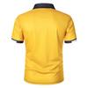 Летняя мужская повседневная рубашка поло с коротким рукавом в деловом стиле, мужская спортивная рубашка поло для гольфа с лацканами, 100% полиэстер